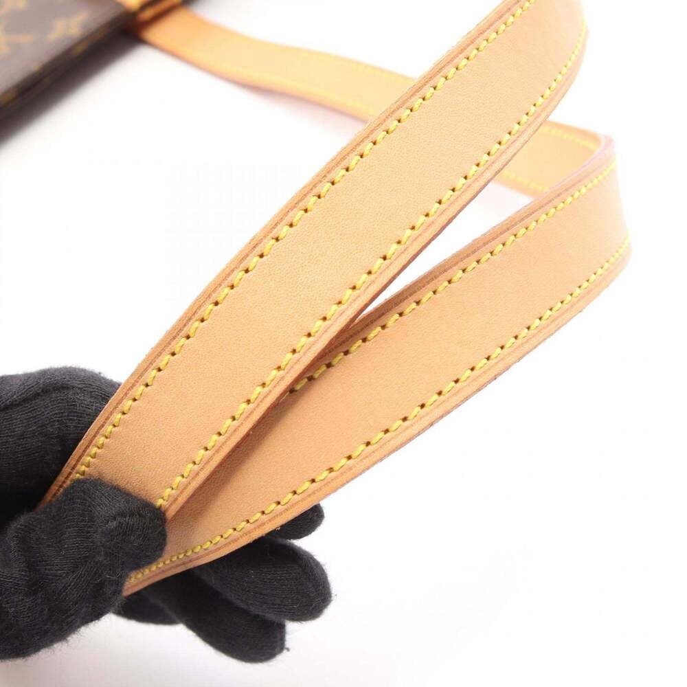 LOUIS VUITTON Brown Monogram Leather Tote Bag - Picture 8 of 10